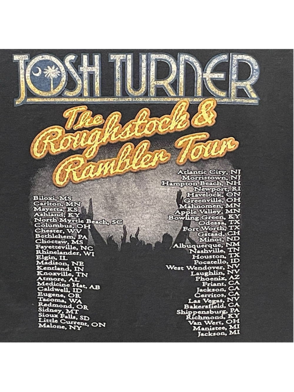 Josh Turner Roughstock and Rambler Tour Youth Large T Shirt Concert Tee Country - Picture 5 of 11